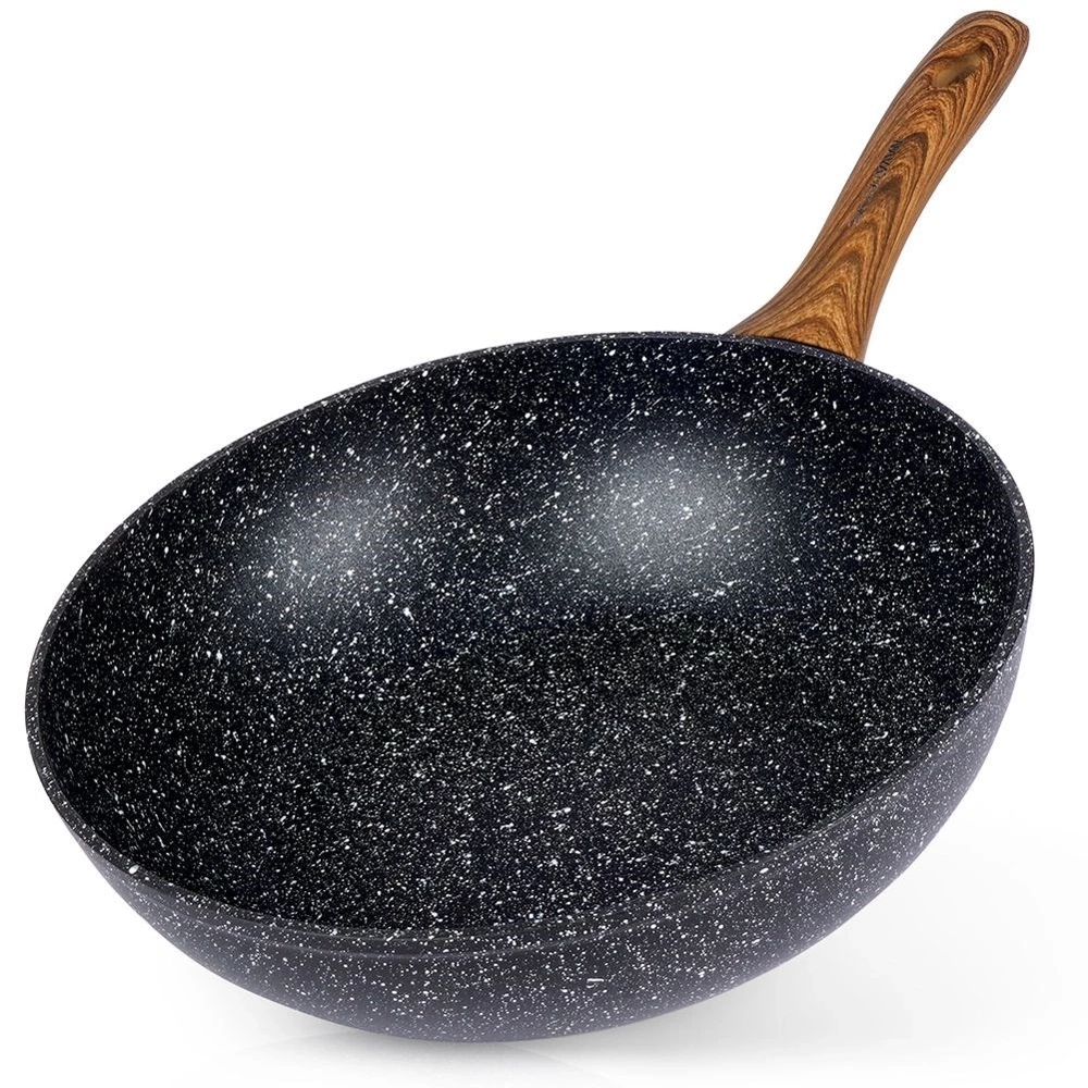 Patelnia wok granitowa NATURE 28 cm