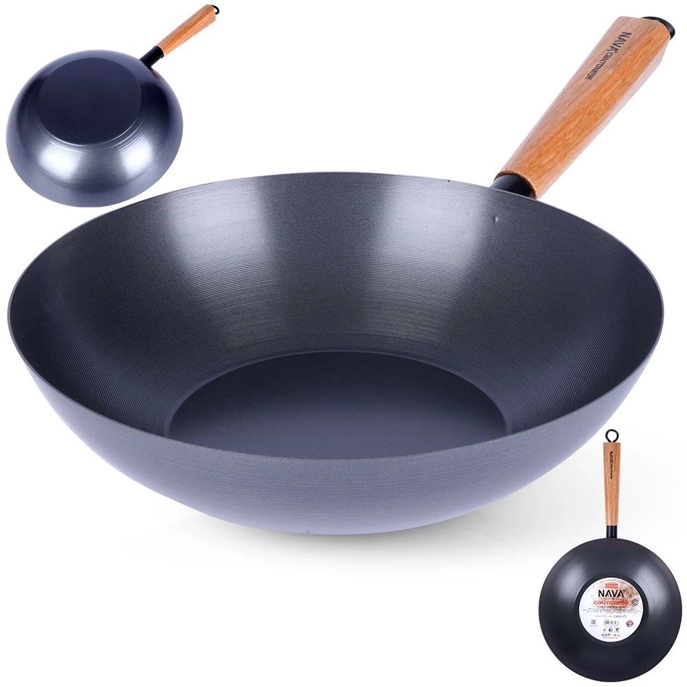 Patelnia wok stalowa nieprzywierająca CANTONESE 30 cm