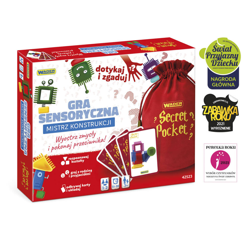 Play&Fun Secret Pocket Mistrz Konstrukcji gra sensoryczna 42523 Wader