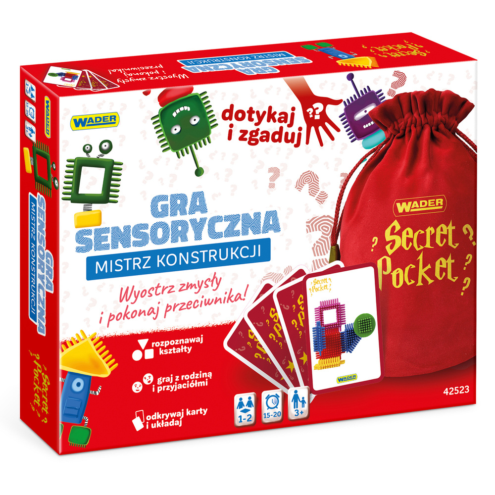 Play&Fun Secret Pocket Mistrz Konstrukcji gra sensoryczna 42523 Wader