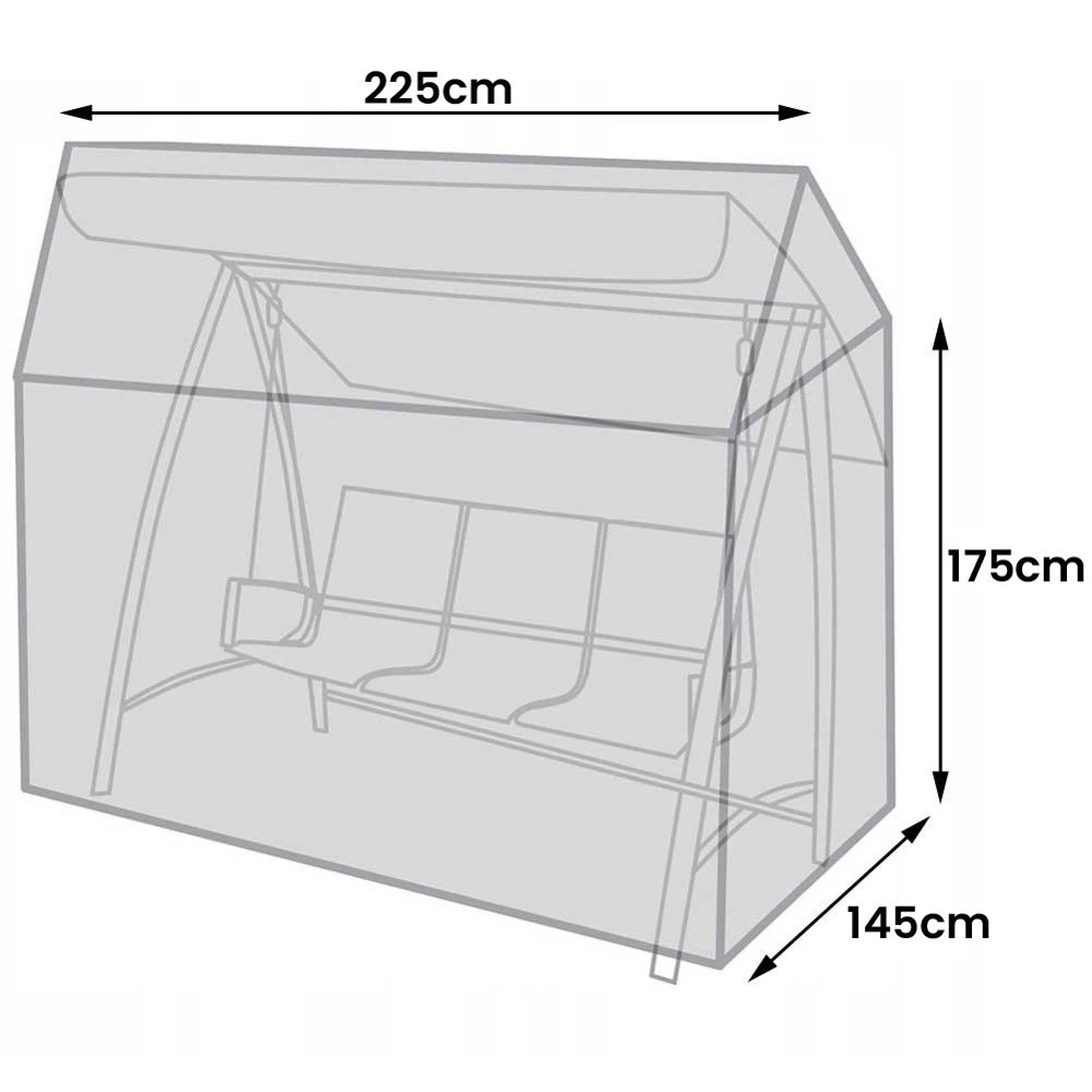 Pokrowiec na huśtawkę ogrodową 225x145x175 cm