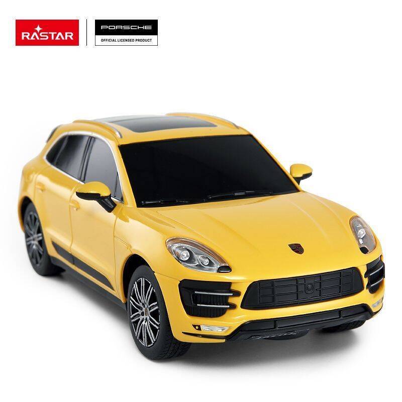 Porsche Macan Turbo skala 1:24 Rastar 71800 samochód sterowany żółty