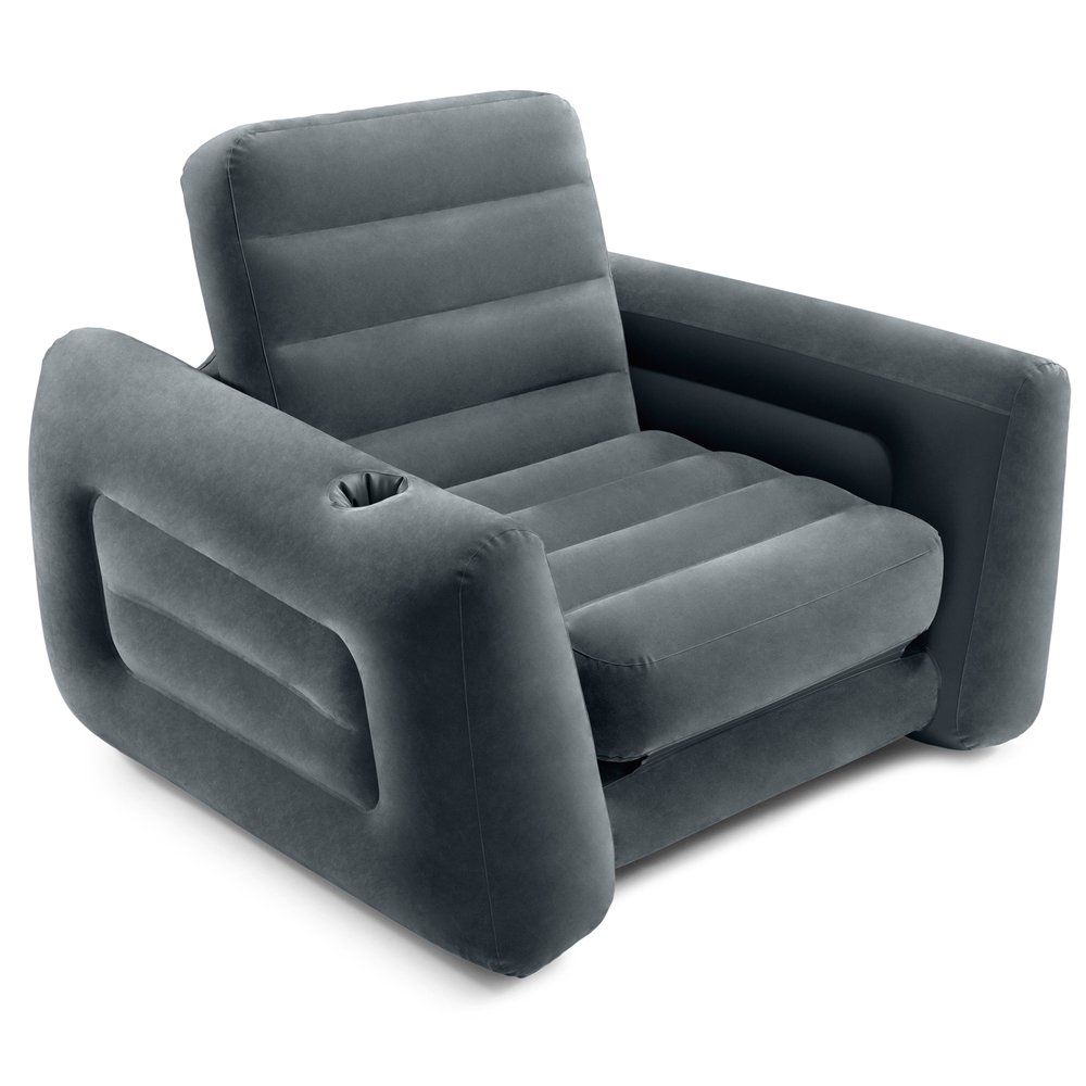 Rozkładany fotel - materac + pompka 66640 INTEX 66551 117x224x66 cm