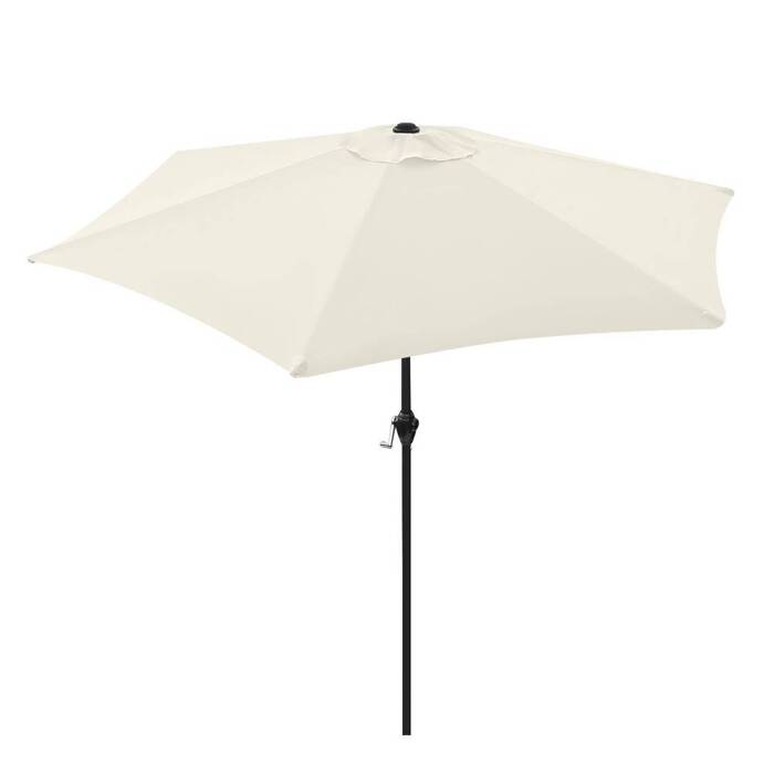 Składany parasol ogrodowy balkonowy regulowany 210 cm beżowy