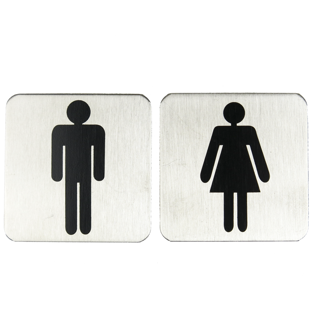 Tabliczki na drzwi WC Toaleta damska i męska  52150