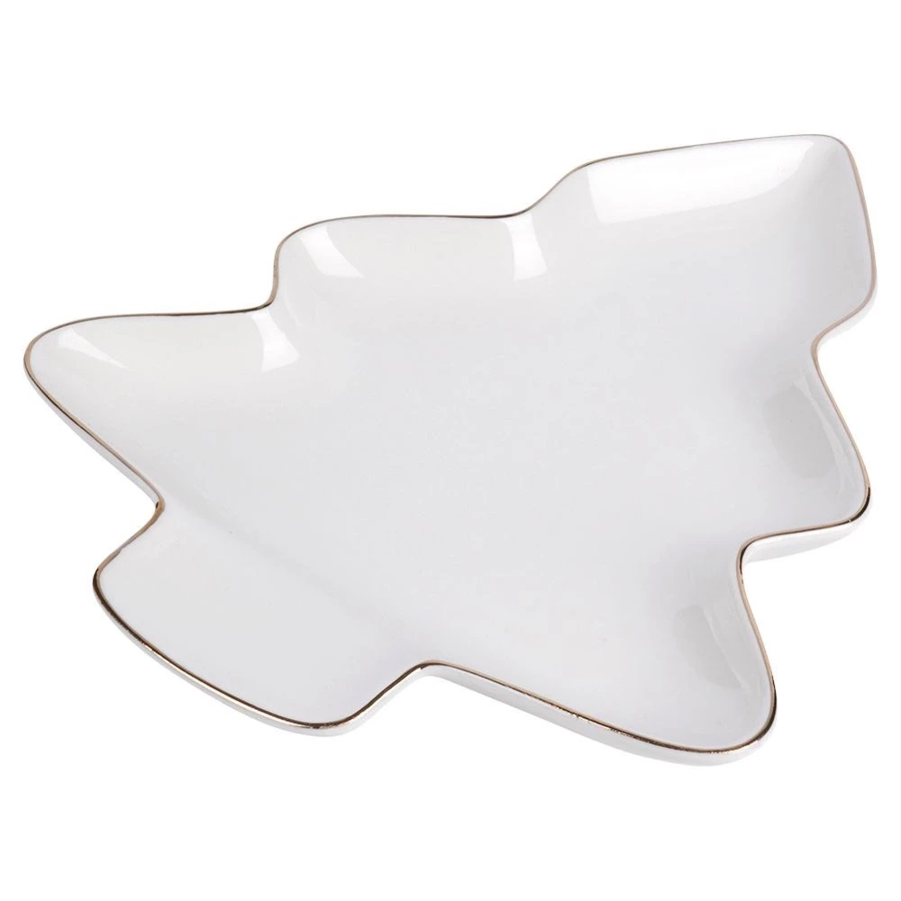 Talerz porcelanowy choinka 20x16,5 cm