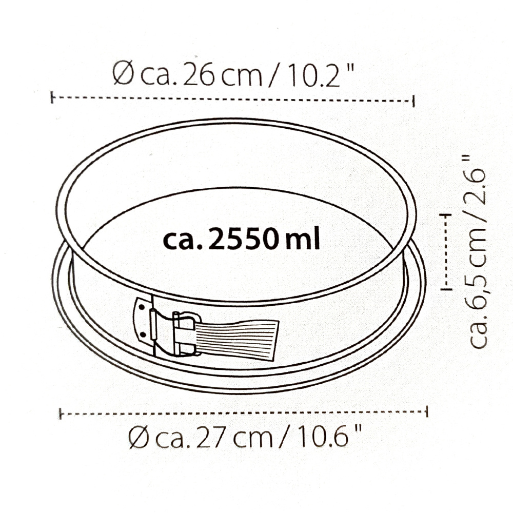 Tortownica forma 26 cm teflonowa do pieczenia  okrągła Zenker 6903