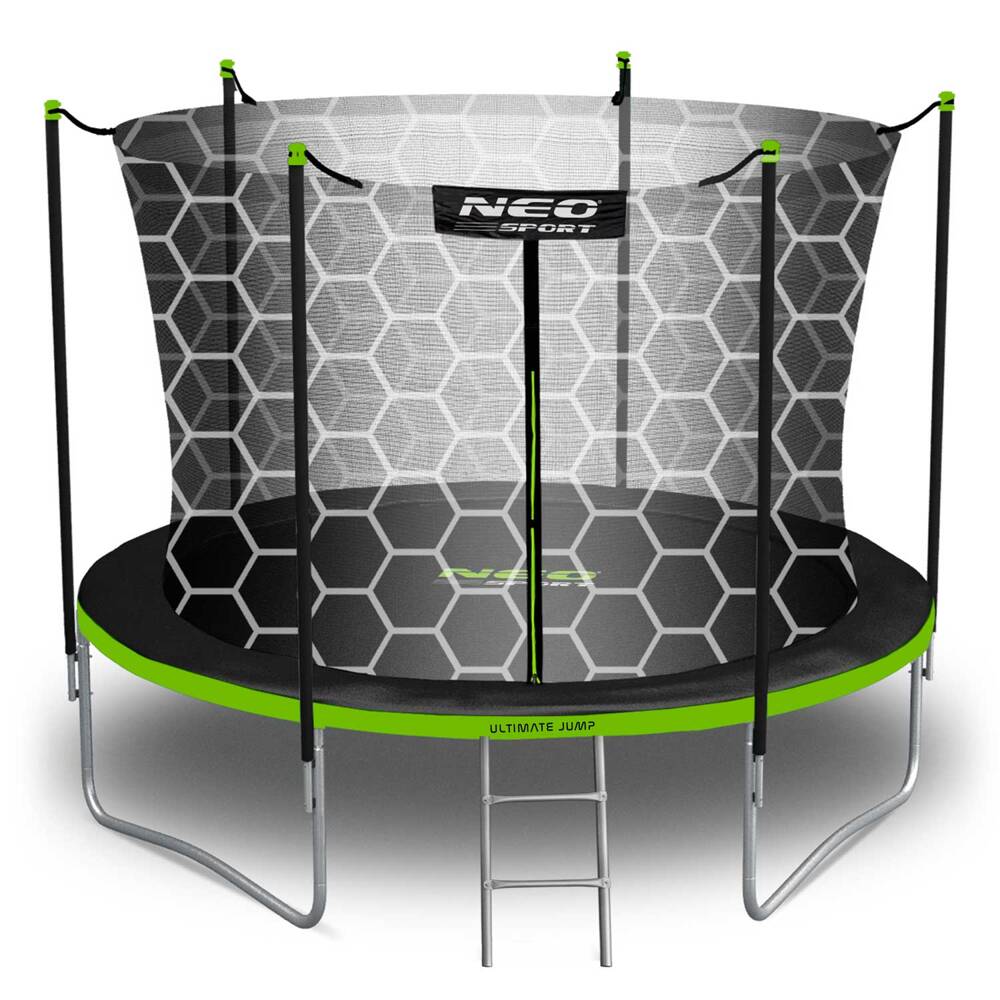 Trampolina ogrodowa 10ft/312cm z siatką wewnętrzną i drabinką Neo-Sport