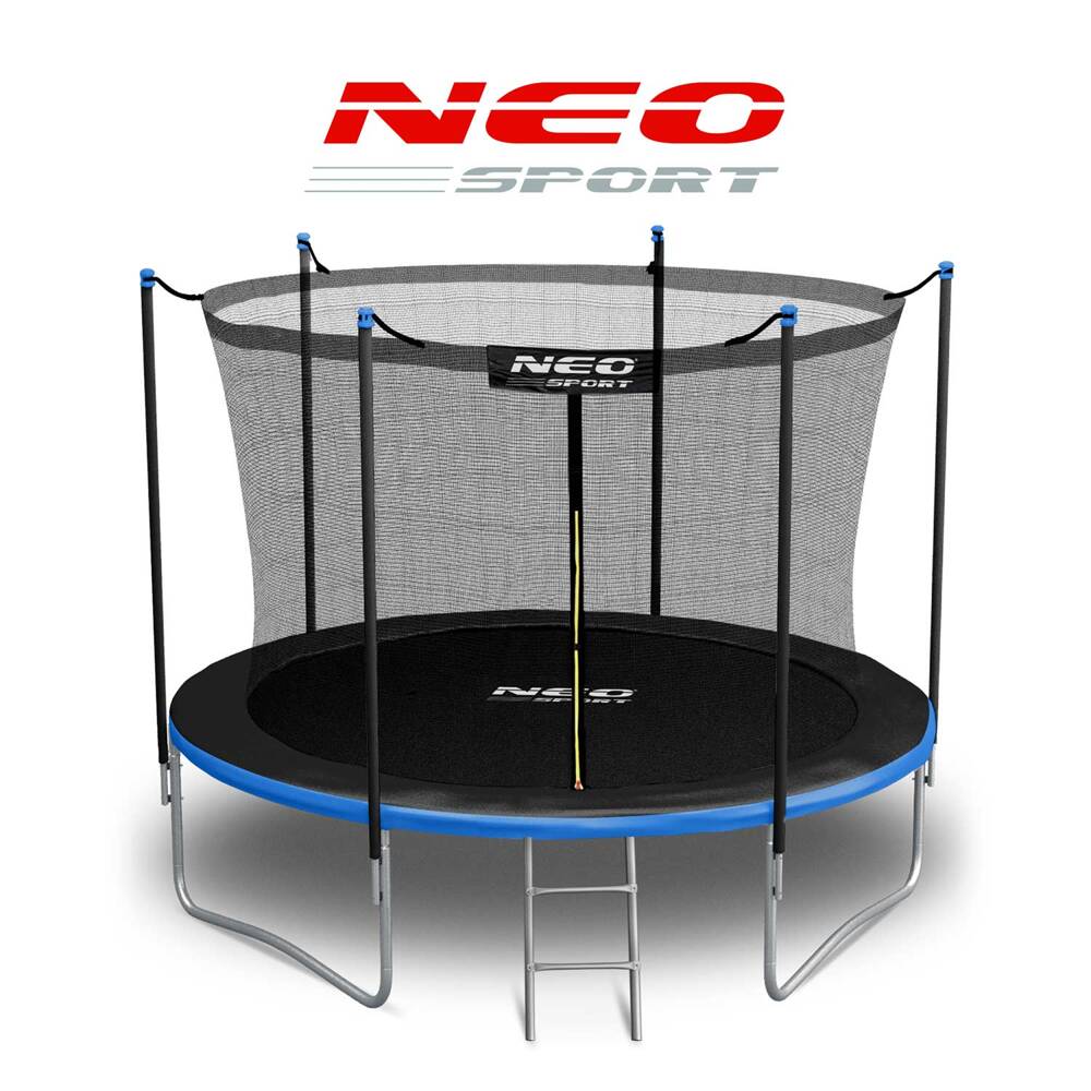 Trampolina ogrodowa 10ft/312cm z siatką wewnętrzną i drabinką Neo-Sport