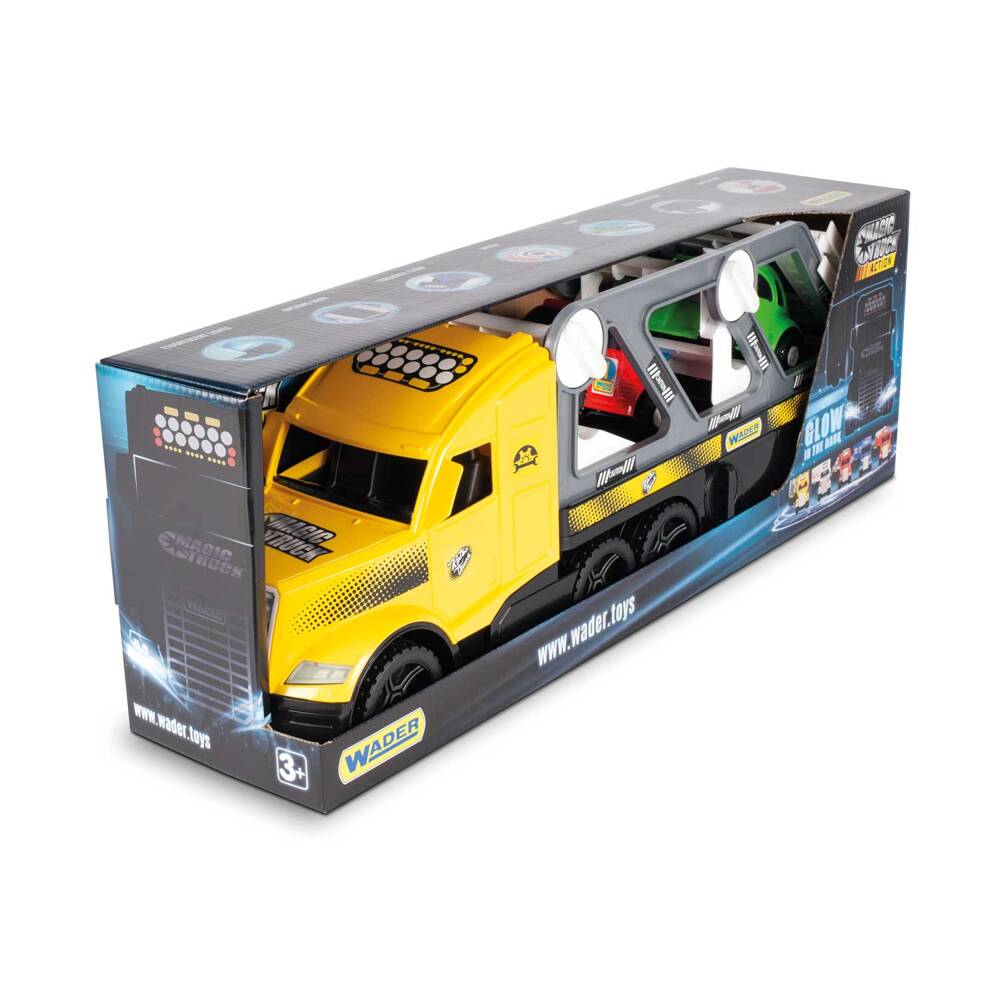 Wader Magic Truck Action auta retro ciężarówka swieci w nocy 36230