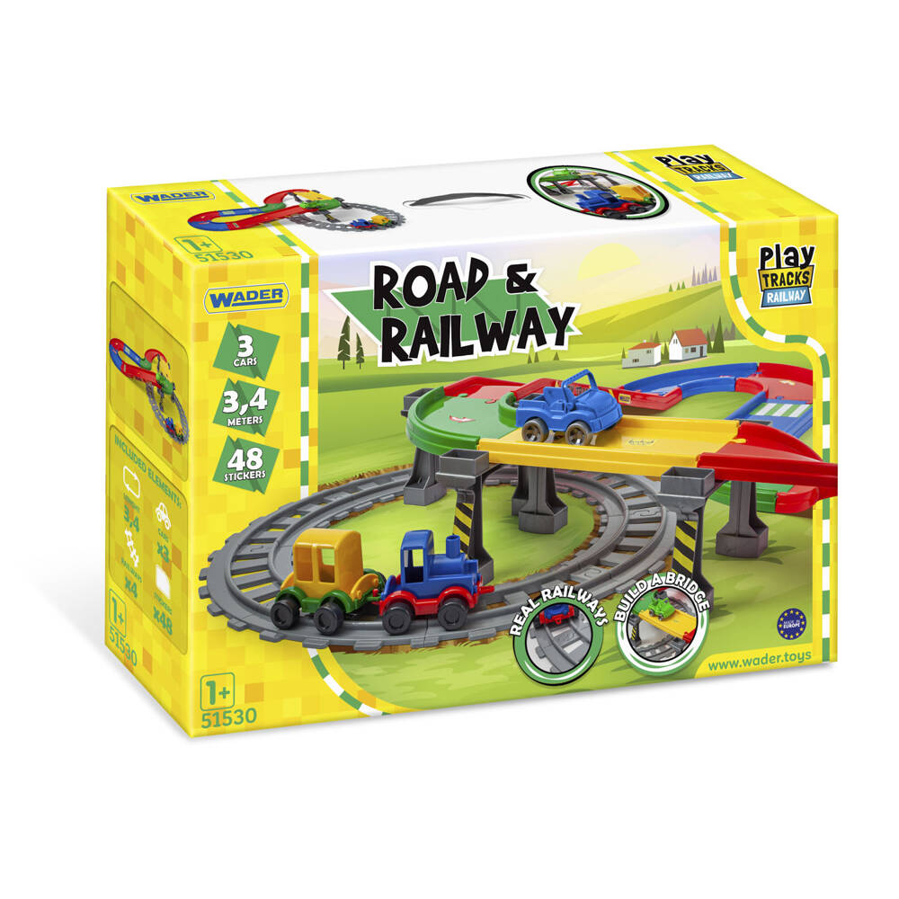 Wader Play Tracks Railway droga i kolejka 51530