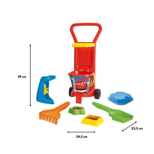 Cars wózek z zestawem letnim do piasku Wader 77371