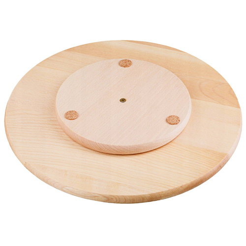 Drewniana deska obrotowa do pizzy serów patera  Ø 40 cm 