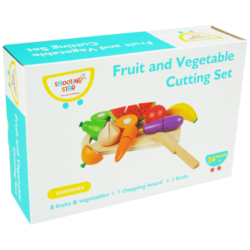 Drewniane owoce warzywa do krojenia na rzep Deska + Nożyk klocki