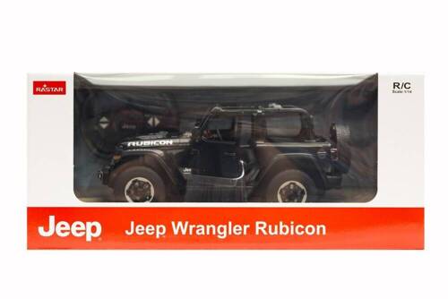 Jeep Wrangler JL R/C skala 1:14 Rastar 79400  samochód sterowany czarny