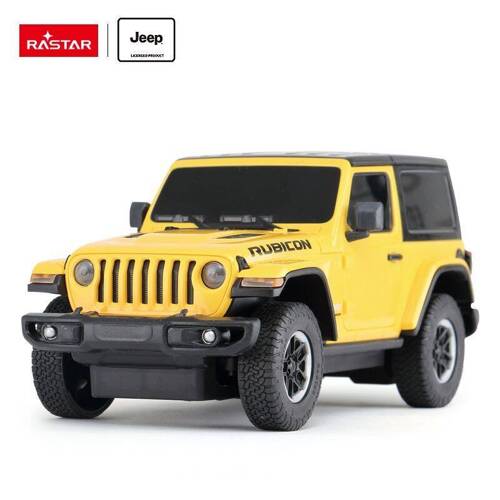 Jeep Wrangler JL skala 1:24 Rastar 79500 samochód sterowany żółty