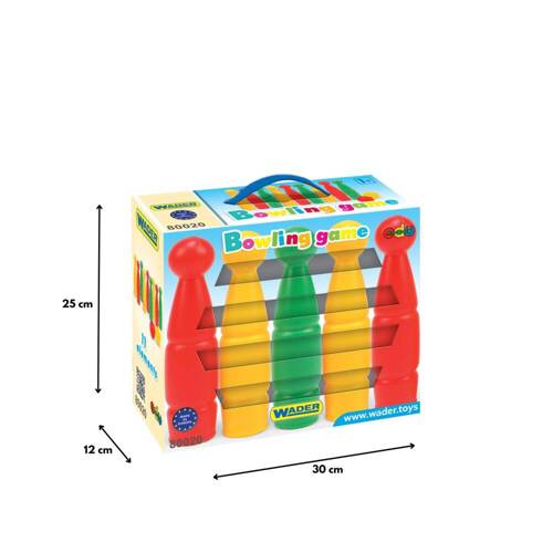 Kręgle w kartonie gra w kręgle dla dzieci Wader 80020 