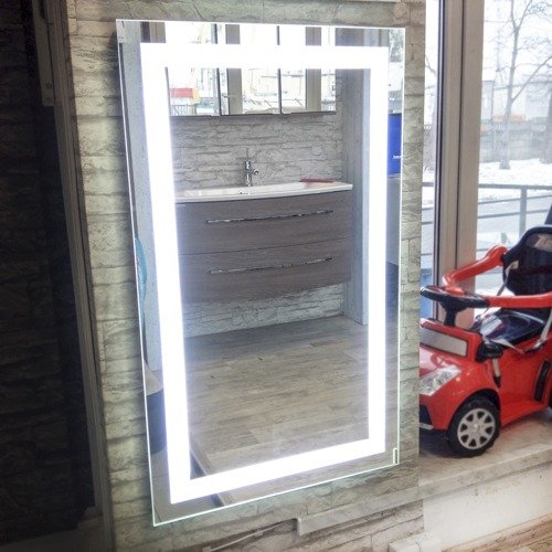 Lustro łazienkowe 100 x 60 cm oświetlenie LED FACKELMANN 521646 Ekspozycja