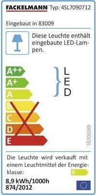 Lustro łazienkowe z oświetleniem LED 80 cm Hype 2.0 Fackelmann Ekspozycja