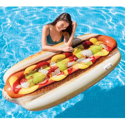 Materac dmuchany do pływania Hotdog 180x89 cm Intex 58771