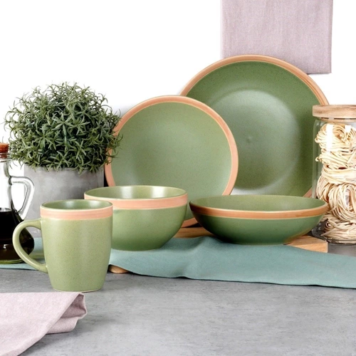 Miseczka ceramiczna zielona ARTHENA GREEN 14,5 cm, 720 ml