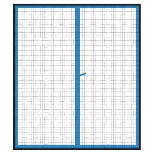 Moskitiera na okno czarna 150x130 cm 2 szt.