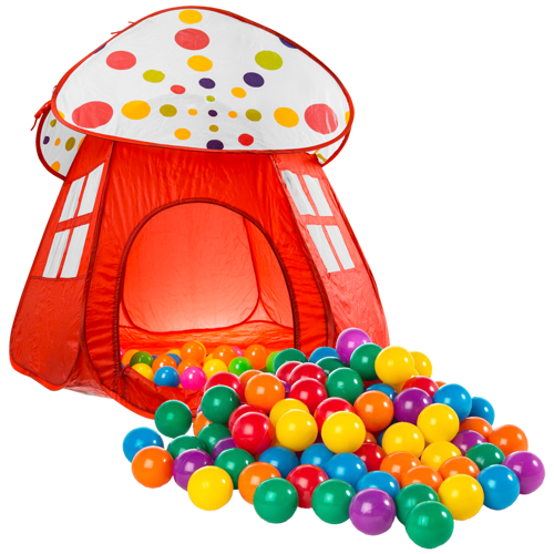 Namiot domek z daszkiem+ 50 piłeczek kulek piłki