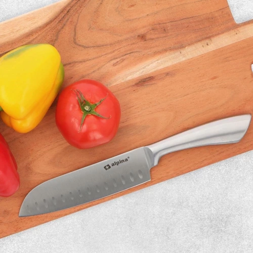 Nóż Santoku stalowy 31 cm