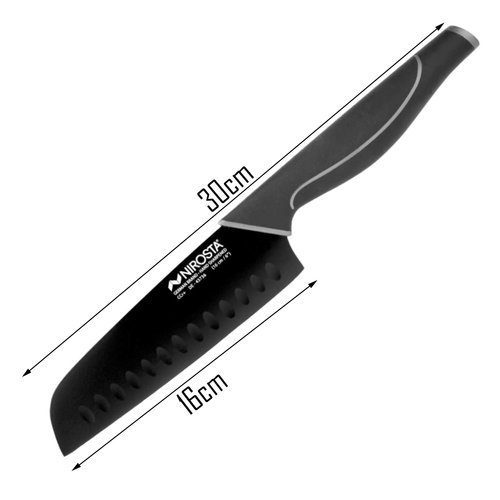 Nóż kuchenny do krojenia szefa kuchni 30/ 16 cm  santoku NIROSTA 43736