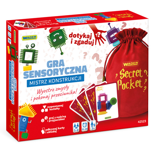 Play&Fun Secret Pocket Mistrz Konstrukcji gra sensoryczna 42523 Wader