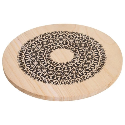 Podstawka pod garnek drewniana MANDALA 20 cm