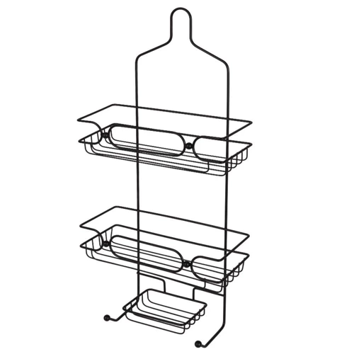 Półka pod prysznic metalowa czarna zawieszana