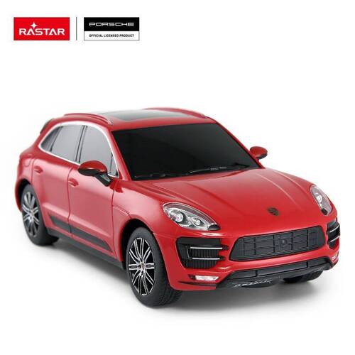 Porsche Macan Turbo skala 1:24 Rastar 71800 samochód sterowany czerwony