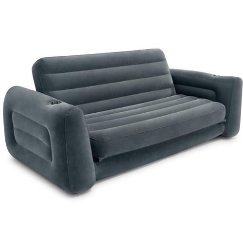 Rozkładana sofa dmuchana/ łóżko + pompka 66640 INTEX 66552 203 x 224 x 66 cm