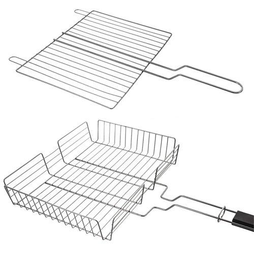 Ruszt do grillowania stalowy 61x32 cm