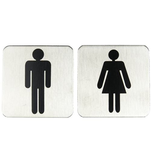 Tabliczki na drzwi WC Toaleta damska i męska  52150
