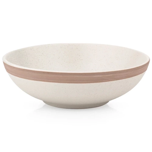 Talerz obiadowy głęboki ceramiczny beżowy ARTHENA BEIGE 20 cm, 900 ml