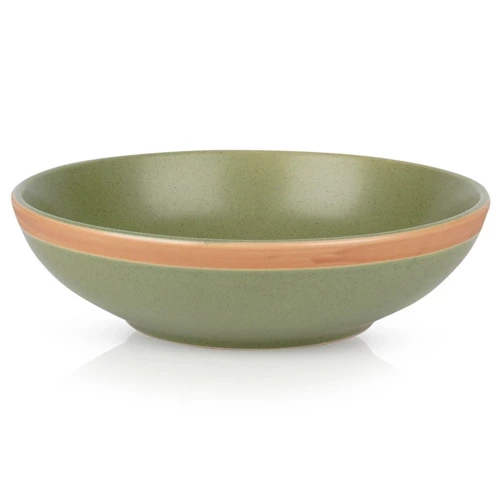 Talerz obiadowy głęboki ceramiczny zielony ARTHENA GREEN 20 cm, 900 ml