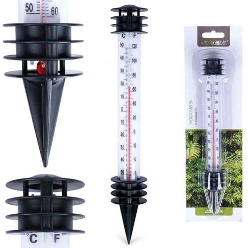 Termometr zewnętrzny biały wbijany 23 cm