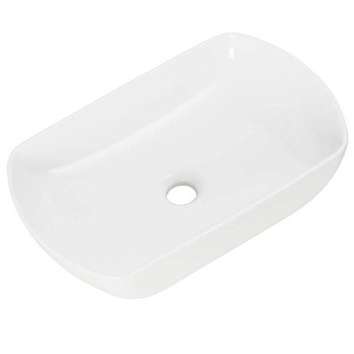 Umywalka nablatowa ceramiczna biała Fackelmann 84900 