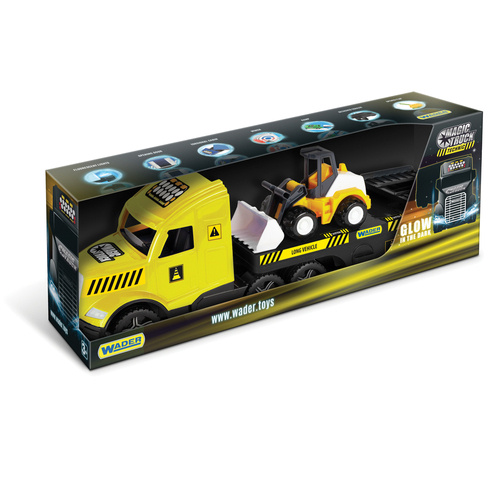 Wader Magic Truck Technic laweta ze spychaczem 36430