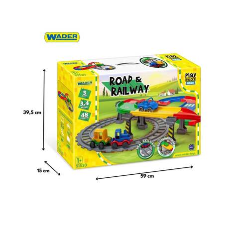 Wader Play Tracks Railway droga i kolejka 51530