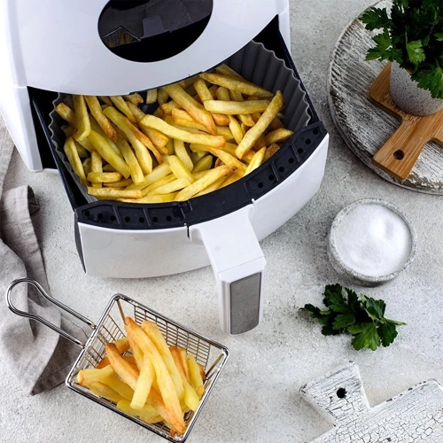 Wkład do frytkownicy Air Fryer beztłuszczowej silikonowy szary 20 cm