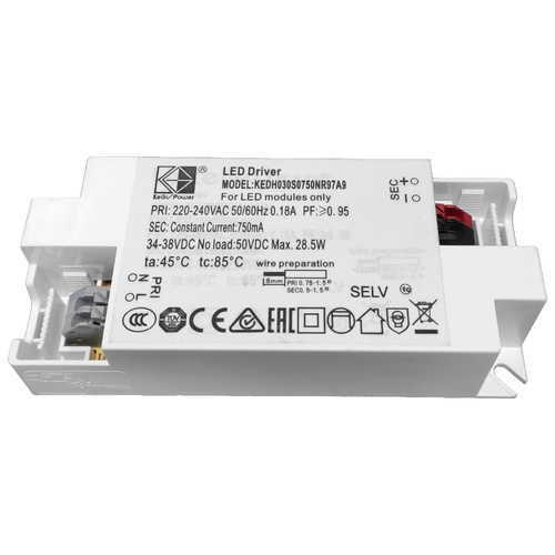 Zasilacz 28.5W 34-38V LED DRIVER 750mA KegPower