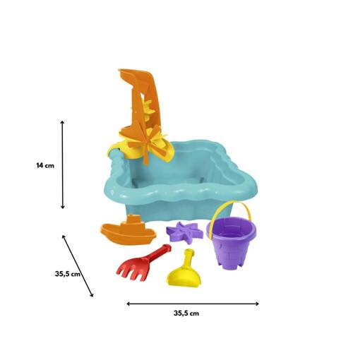 Zestaw Piaskownica z akcesoriami turkusowa Wader 72012 